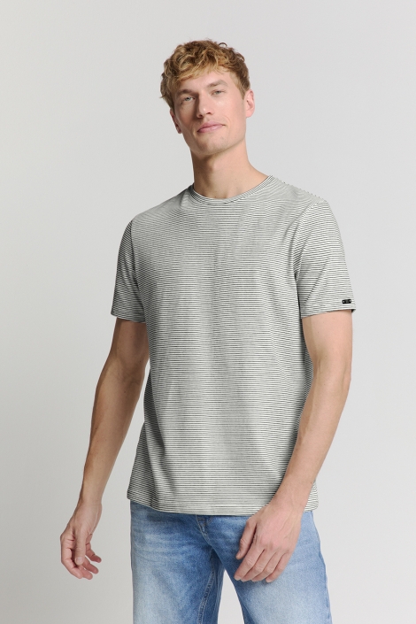 NO-EXCESS t-shirt crewneck stripes